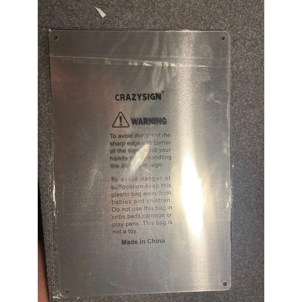 Metal Sign Funny 5 Star 